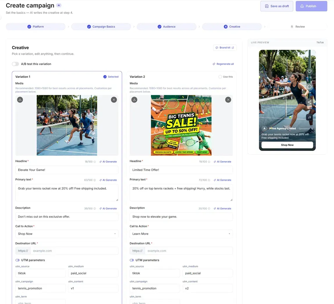 AI Creates your campaigns and social posts — Insytical product demo